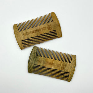 Green Sandalwood Double Sided Comb